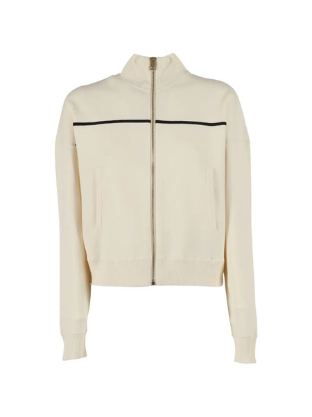  Max Mara Vampata Stripe Zip Cardigan - Neutrals 