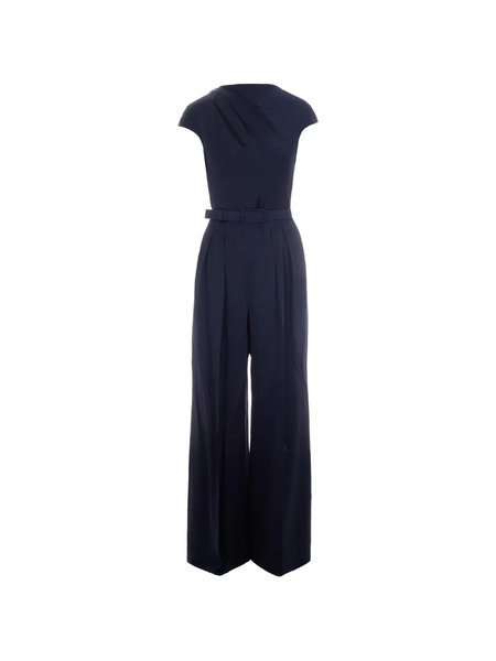  Max Mara Vespa Belted Jumpsuit - Blue 
