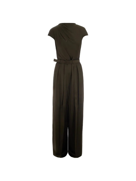  Max Mara Vespa Belted Jumpsuit - Green 