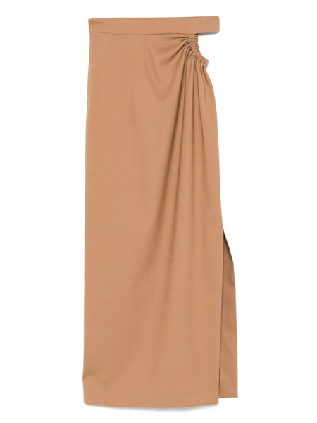  Max Mara Virgin-wool Skirt - Brown 