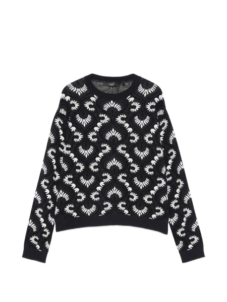  Max Mara Wkdfaraone Patterned Sweater - Blue 