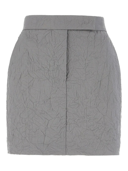  Max Mara Wool Mini Skirt - Grey 