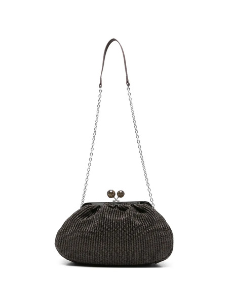  Max Mara Woven Clutch Bag - Brown 