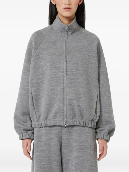  Max Mara Zip-front Pocket Sweater - Grey 