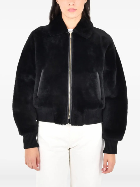  Max Mara Zip-up Bomber Jacket - Black 
