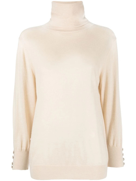  Max & Moi Cashmere Rollneck Jumper - Neutrals 