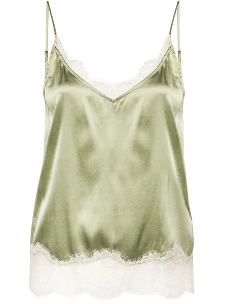  Max & Moi Tia Floral-lace Top - Green 