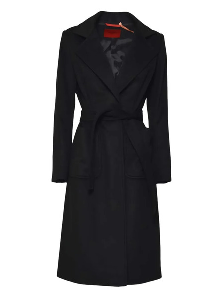  Max&co. Kids Belted Wool Coat - Black 