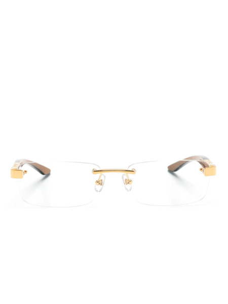  Maybach Eyewear The Artist Iii Rectangle-frame Glasses - Gold 