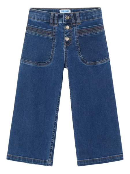  Mayoral Button Flared Jeans - Blue 