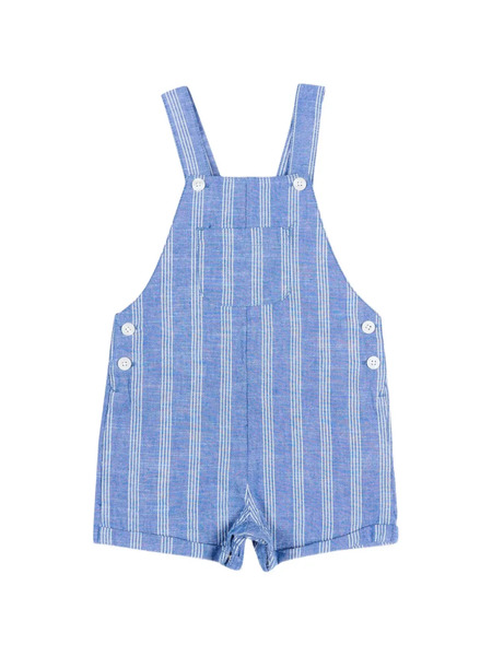  Mayoral Button Striped Dungarees - Blue 