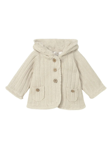  Mayoral Faux-fur Hooded Jacket - Neutrals 