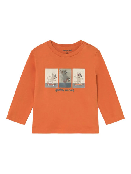 Mayoral Interactive Lenticular T-shirt - Orange 