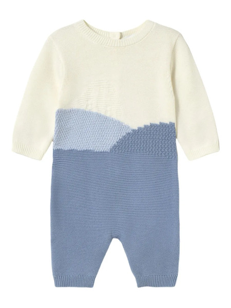  Mayoral Knit Romper - Blue 