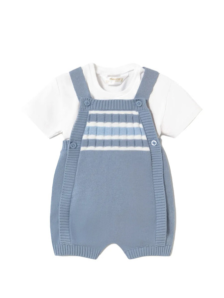  Mayoral Stripe-detail Romper - Blue 