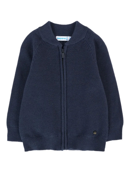 Mayoral Zip-front Knitted Cardigan - Blue 