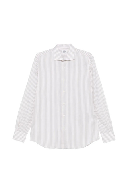  Mazzarelli Striped Button Shirt - White 