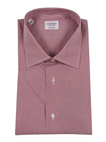  Mazzarelli Striped Shirt - Red 