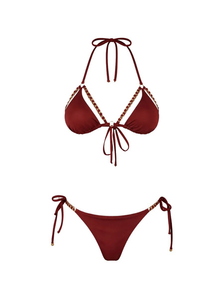  Mazzei Chain Triangle Bikini - Red 