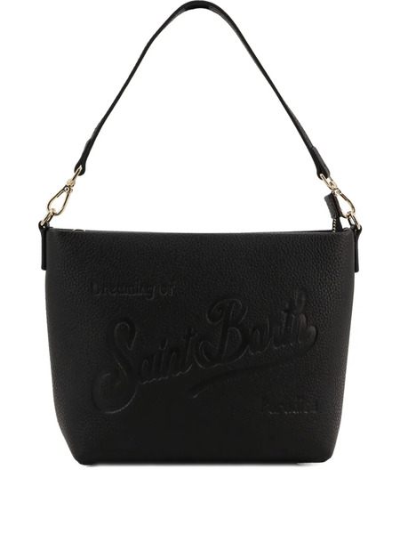  Mc2 Saint Barth Aline Logo-devossed Shoulder Bag - Black 