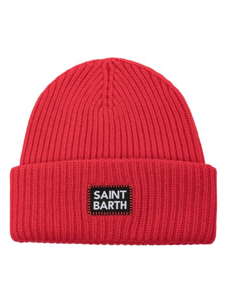  Mc2 Saint Barth Berry Beanie Hat - Red 