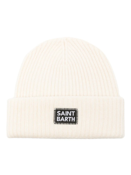  Mc2 Saint Barth Berry Beanie Hat - White 