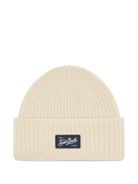  Mc2 Saint Barth Berry Ribbed Beanie - Neutrals 