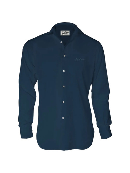  Mc2 Saint Barth Button Down Shirt - Blue 