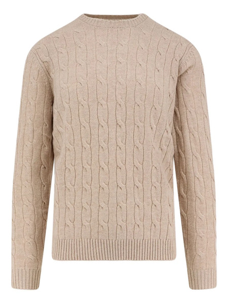  Mc2 Saint Barth Cable-knit Wool Sweater - Neutrals 