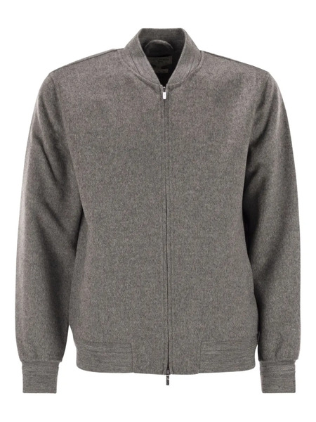  Mc2 Saint Barth Camden Raw-cut Bomber Jacket - Grey 