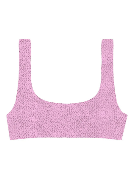  Mc2 Saint Barth Crinkle Bikini Top - Pink 