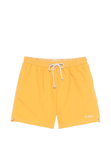  Mc2 Saint Barth Drawstring-fastening Swim Shorts - Yellow 