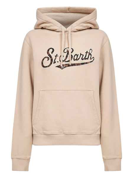  Mc2 Saint Barth Drawstring Kangaroo-pocket Hoodie - Neutrals 