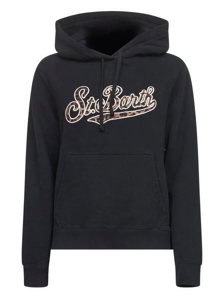  Mc2 Saint Barth Drawstring Kangaroo Pocket Sweater - Blue 