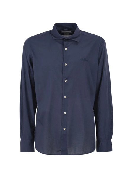  Mc2 Saint Barth Embroidered-logo Shirt - Blue 