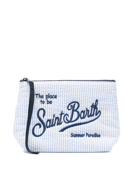  Mc2 Saint Barth Embroidered Pouch - Blue 