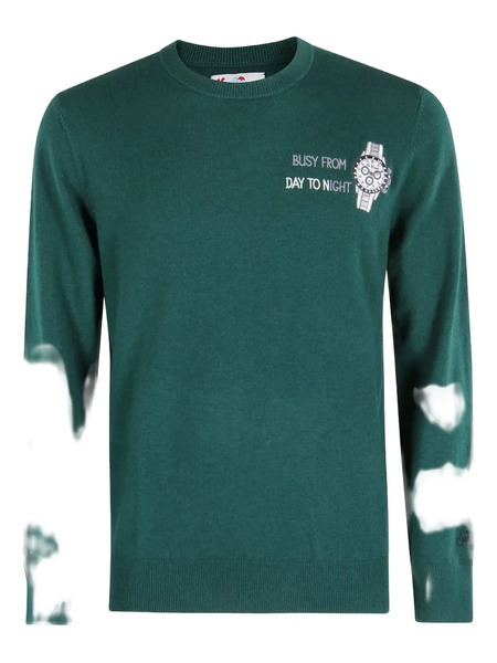  Mc2 Saint Barth Heron Graphic Sweater - Green 