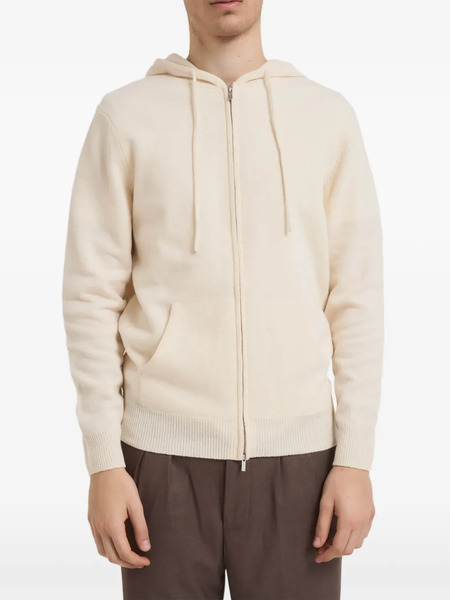  Mc2 Saint Barth Hooded Zip Sweater - Neutrals 