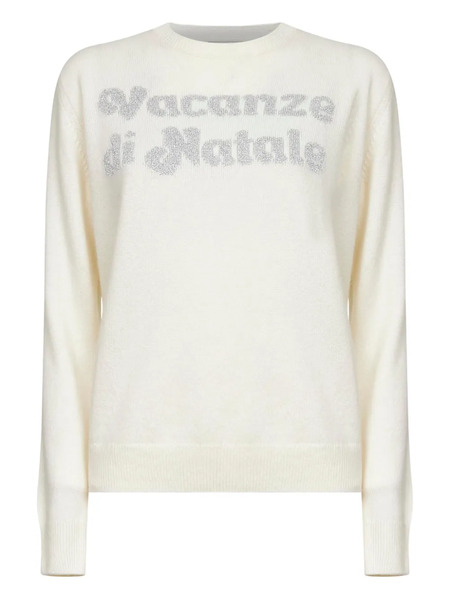  Mc2 Saint Barth Jacquard Embroidered Sweater - White 