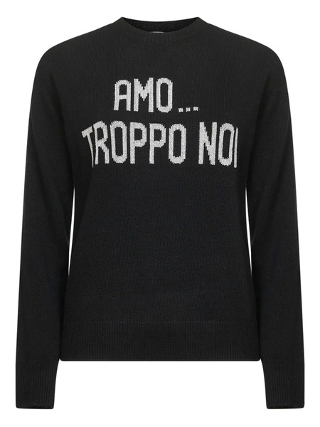 Mc2 Saint Barth Jacquard Embroidery Sweater - Black 
