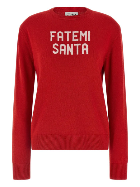  Mc2 Saint Barth Jacquard New Queen Sweater - Red 