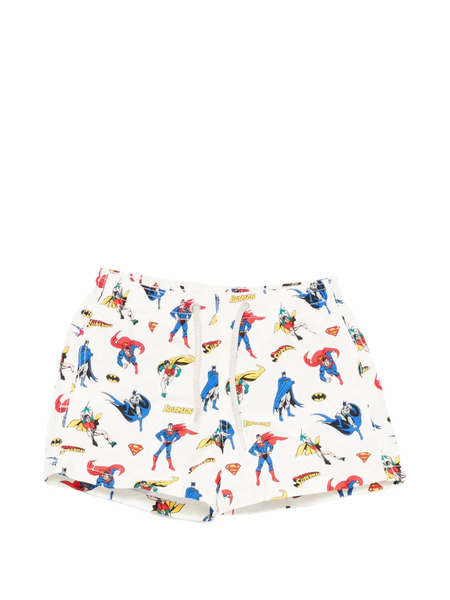  Mc2 Saint Barth Jean Print Drawstring Swim Shorts - Neutrals 
