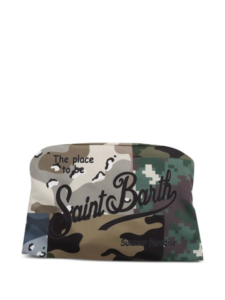 Mc2 Saint Barth Kids Camouflage-pattern Towel - Brown 