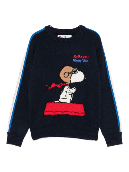  Mc2 Saint Barth Kids Graphic-print Sweater - Blue 