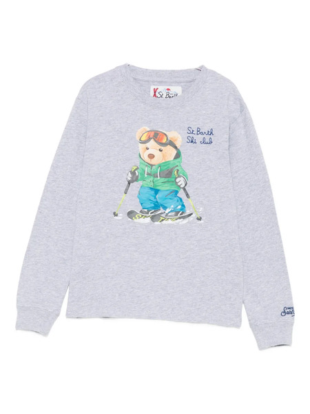  Mc2 Saint Barth Kids Graphic-print Sweatshirt - Grey 