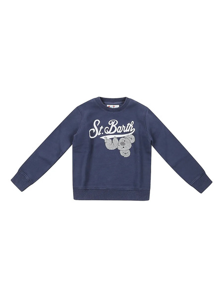  Mc2 Saint Barth Kids Hutton Appliqué Sweatshirt - Blue 