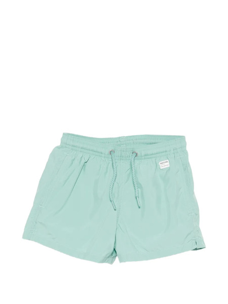  Mc2 Saint Barth Kids Jean Lighting Drawstring Pocket Swimsuit - Green 