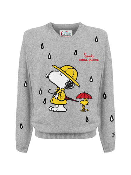  Mc2 Saint Barth Kids Print Douglas Pullover - Grey 