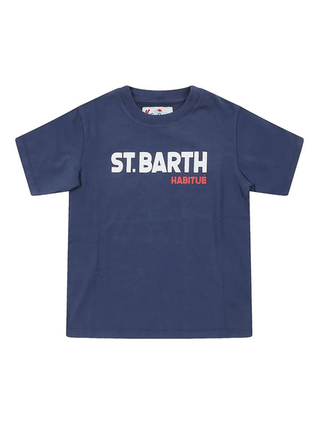  Mc2 Saint Barth Kids Short-sleeved T-shirt - Blue 