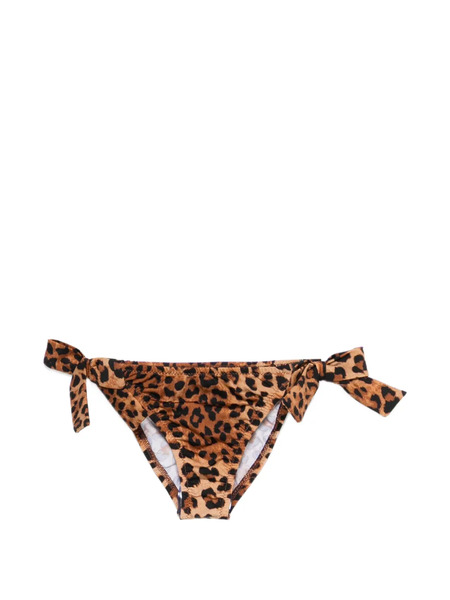  Mc2 Saint Barth Kids Tie-side Leopard Print Biquini - Neutrals 